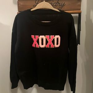Black XOXO Sweater